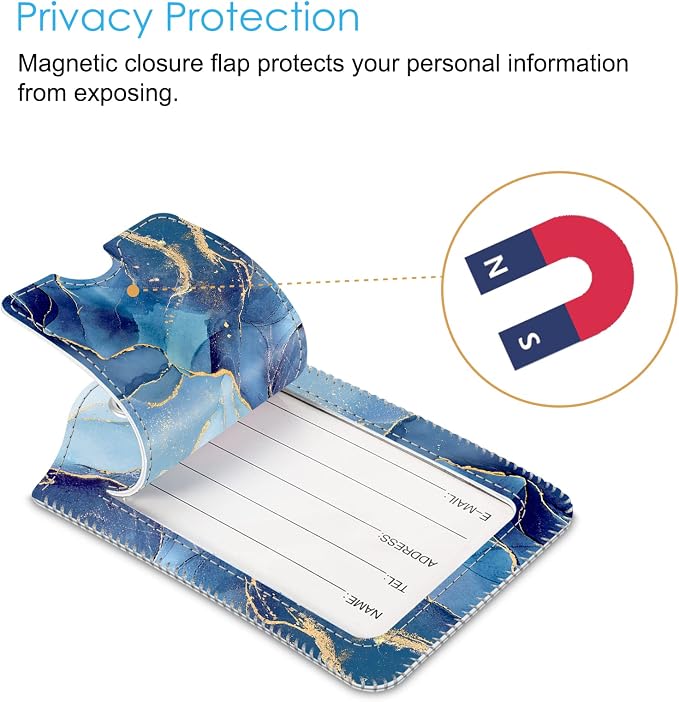 Fintie Luggage Tags, Privacy Cover ID Label - Image 3