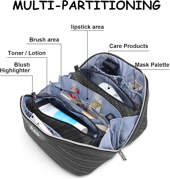 BOYATU Travel Makeup Bags for Women: Large Cosmetic Bag Waterproof - Image 7
