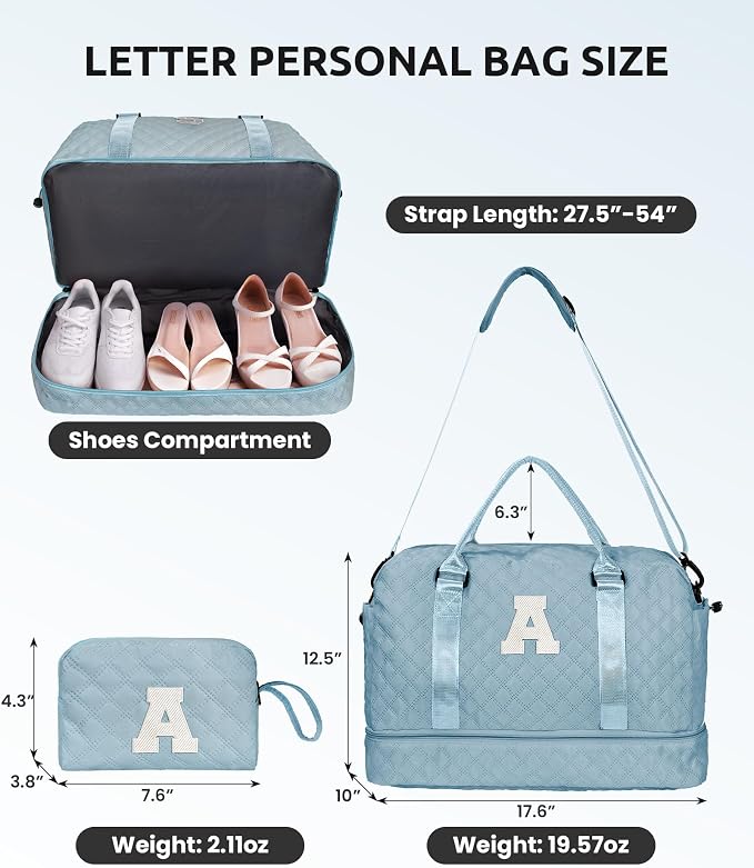 Personalized Gifts-Initial Overnight Bag - Image 3