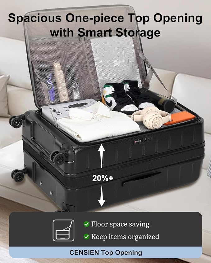 Expandable Checked Luggage, 28 Inch Luggage - Image 4