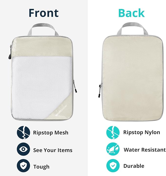 Compression Packing Cubes 3 Set, Compressible Space-Saving Packing Cubes - Image 5