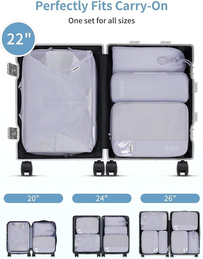 WANDF 7 Set Compression Packing Cubes - Image 4