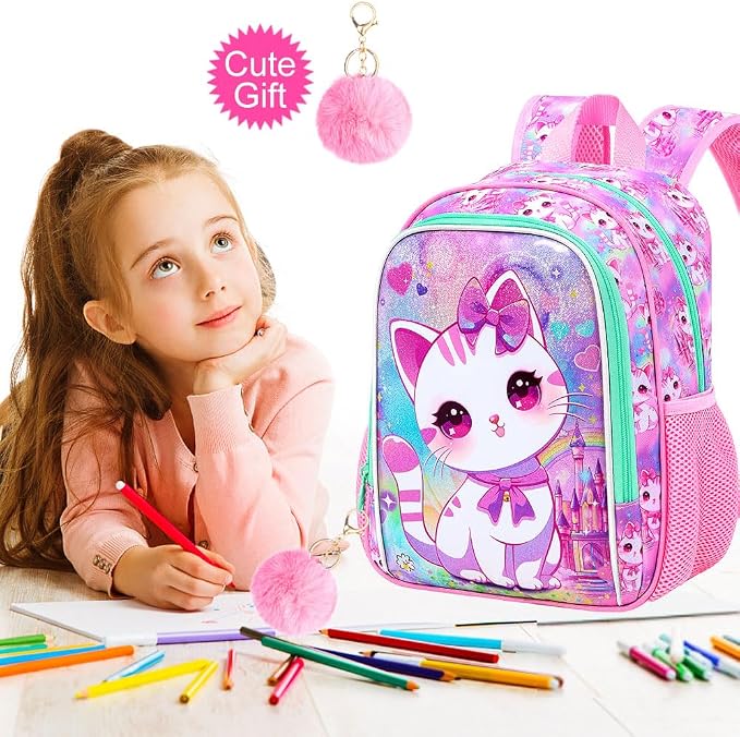 CCJPX Toddler Backpack for Boys Girls, Dinosaur Unicorn Cat Preschool Bookbag - Image 8