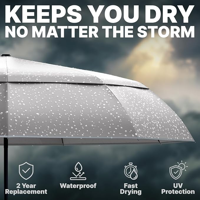 Royal Walk Windproof Folding Travel Umbrella Compact and Strong Luxurious Real - Image 7
