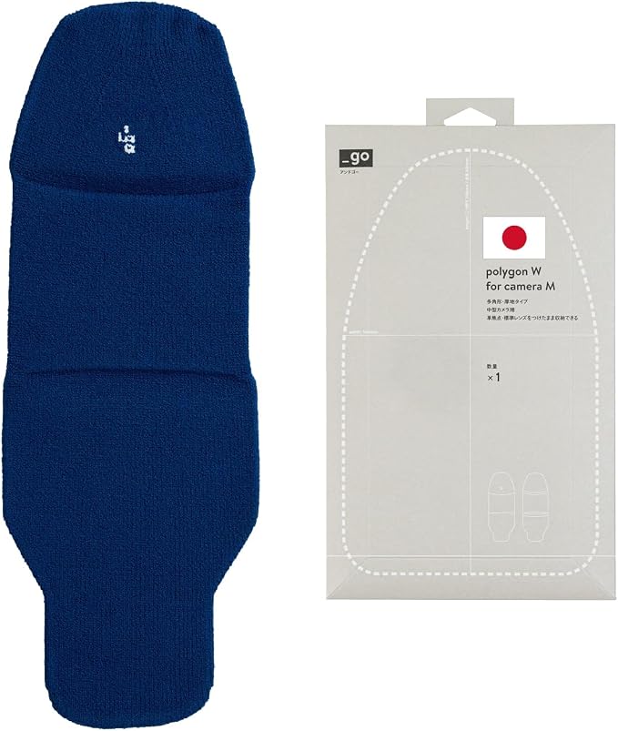 Camera Cover, Polygon W, Made in Japan, M size by PACKINGKNIT_GO