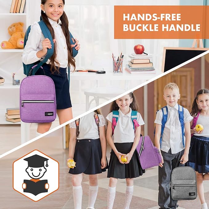 opux Lunch Box for Girls Boys Kids, Insulated Leakproof Lunch Bag, Reusable - Image 8