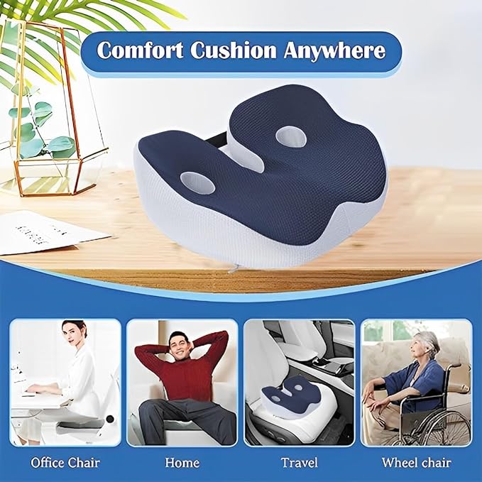 Seat Cushion, Seat Cushion for Sit Bone and Back Pain Relief, Posture Support - Image 6