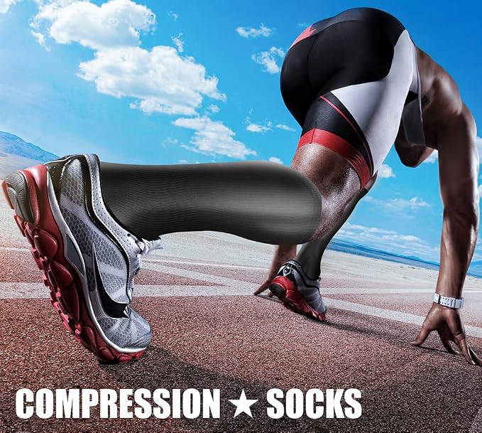 CHARMKING Compression Socks for Women & Men Circulation 15-20 mmHg is Best - Image 3