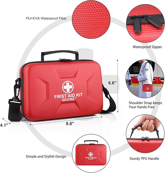 410 Piece Waterproof Hard Shell First Aid Kit - Image 4