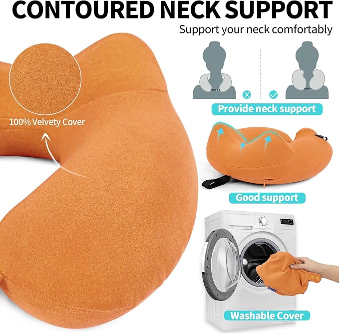 2 Pack Inflatable Travel Neck Pillows - Image 6