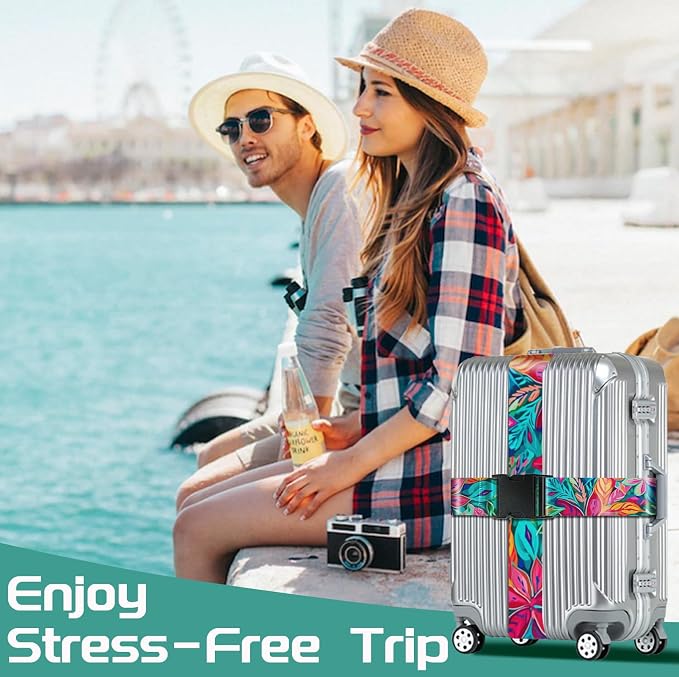 Slohif Luggage Straps for Suitcases Travel Belt Accessories Luggage Connector - Image 7
