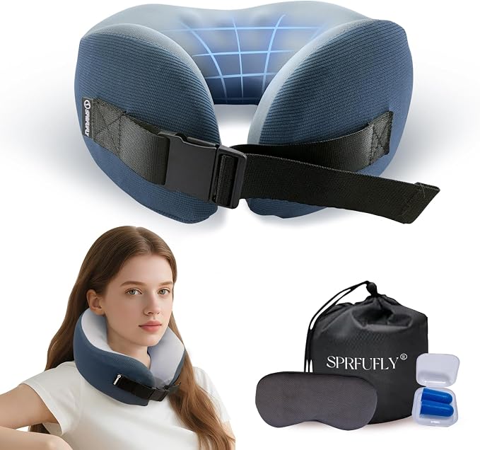 Travel Pillow/Neck Brace, Airplane Pillow by SPRFUFLY
