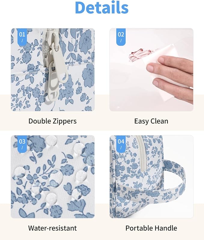 Narwey Clear Toiletry Bags for Traveling Women Men, Make Up Organizer, Skincare - Image 5