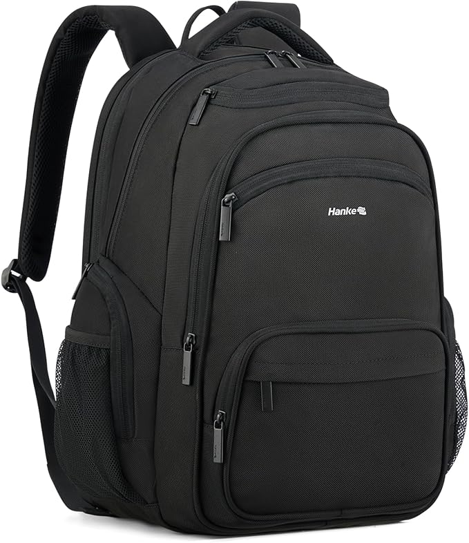 Hanke College Laptop Backpack Multi-Pocket, 18-Inch Large Travel Backpack by Hanke