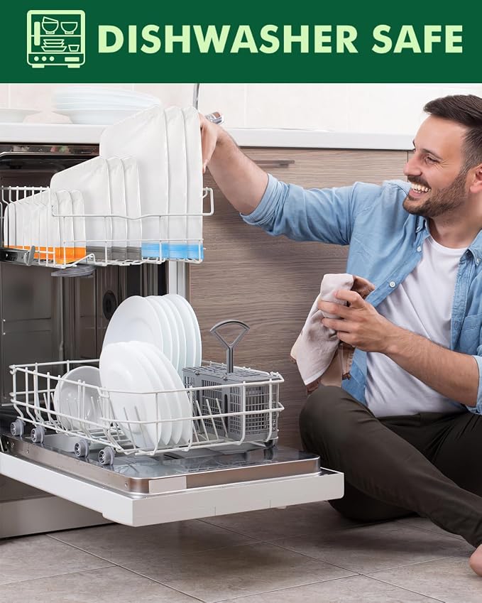 Lerine 20 Pack Reusable Freezer Bags Dishwasher Microwave Safe, Stand Up - Image 5