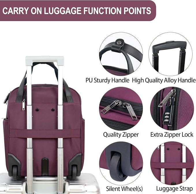 EMPSIGN Underseat Carry On Wheeled - Image 4