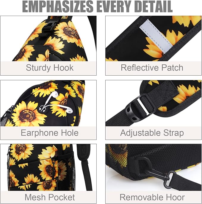 Crossbody Bags for Women Men Trendy Sling Bag Bakpack Casual Chest Bag - Image 5