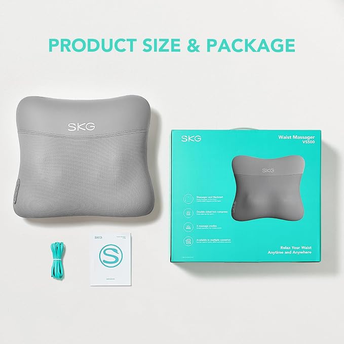 SKG Back Massager for Pain Relief Deep Tissue Cordless Back and Neck Massager - Image 5