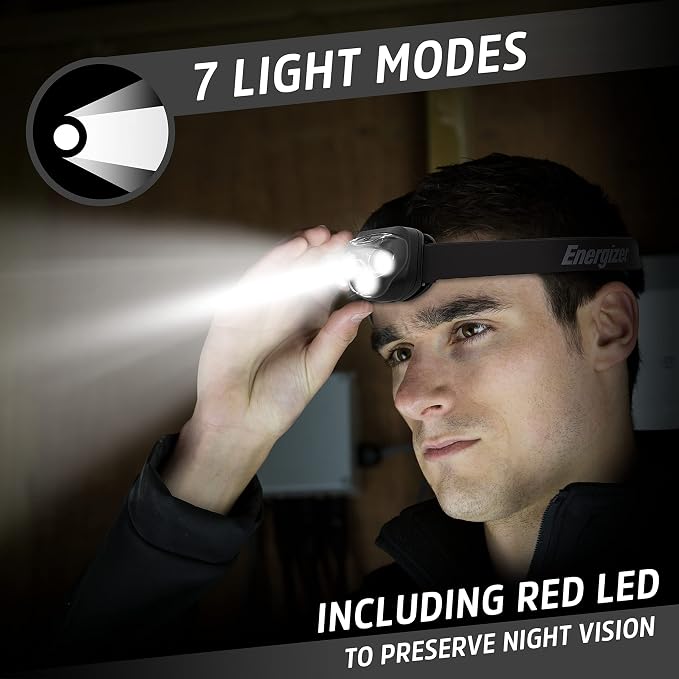 Energizer LED Headlamp PRO, IPX4 Water Resistant Headlamps, High-Performance - Image 3