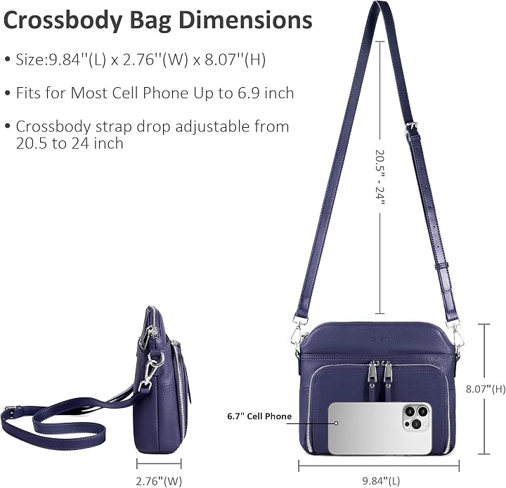 befen Genuine Leather Crossbody Purses - Image 3
