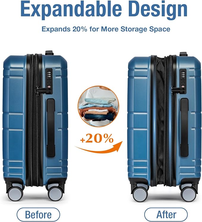 KYME Carry On Luggage 22x14x9 Airline Approved - Image 2