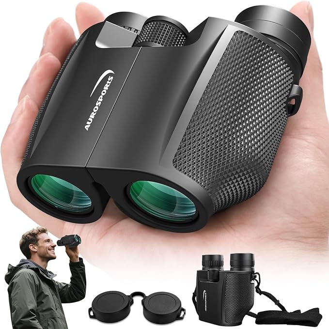 12x32 Compact Binoculars for Adults Kids by aurosports