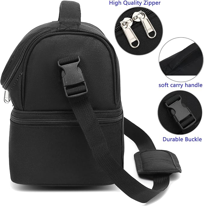 FlowFly Double Decker Cooler Insulated Lunch Bag Large Tote - Image 5