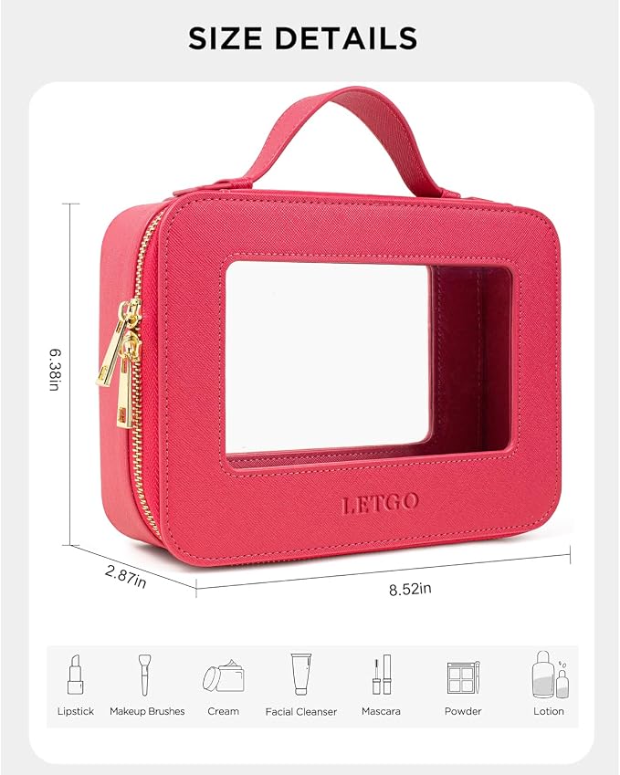 LETGO Clear Makeup Bags, TSA Approved Toiletry Bag - Image 5