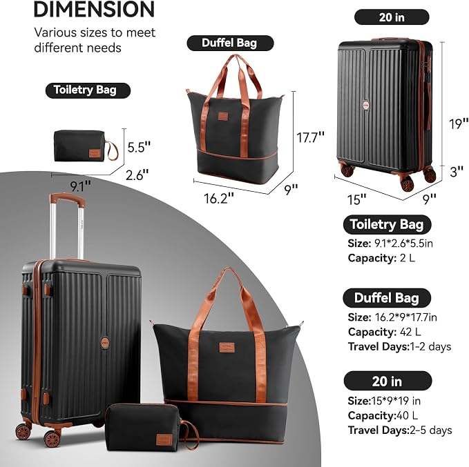 Hoteel 3 Piece Luggage Set - Image 8