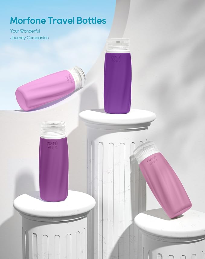 Morfone Travel Bottles for Toiletries, 3oz Tsa Approved Travel Size Containers - Image 3