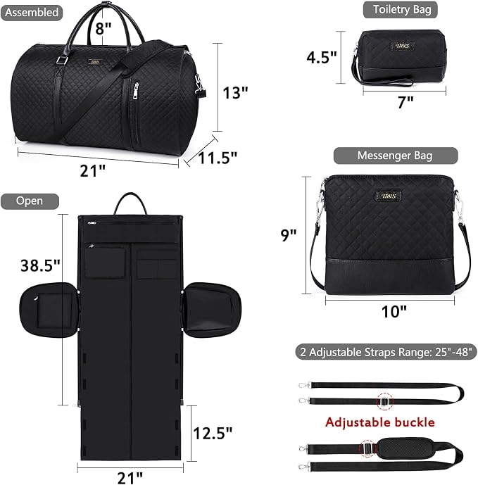 Convertible Garment Duffel Bag for Travel - Image 5