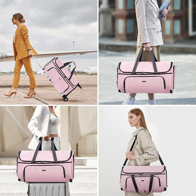Garment Bags with Wheels, Garment Convertible Weekender Bags, Large Garment Bags - Image 7