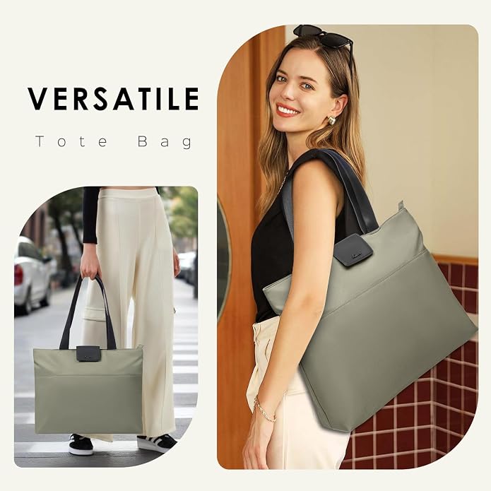 SIMTOP Tote Bag for Women with Magnetic Pocket Water Resistant Polyester 16.2" - Image 2