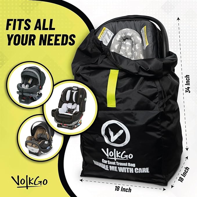 V VOLKGO Car Seat Travel Bag For Airplane - Image 4