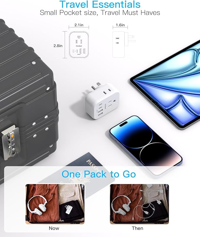 Travel Cruise Ship Essentials, Travel Plug Adapter - Image 4
