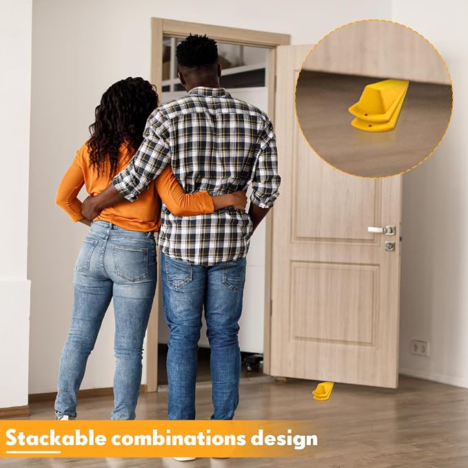 Frienda 8 Pcs Jumbo Door Stoppers Heavy Duty Door Stopper Tall up to 2inch Tall - Image 6