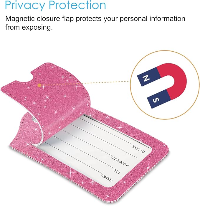 Fintie Luggage Tags, Privacy Cover ID Label - Image 2