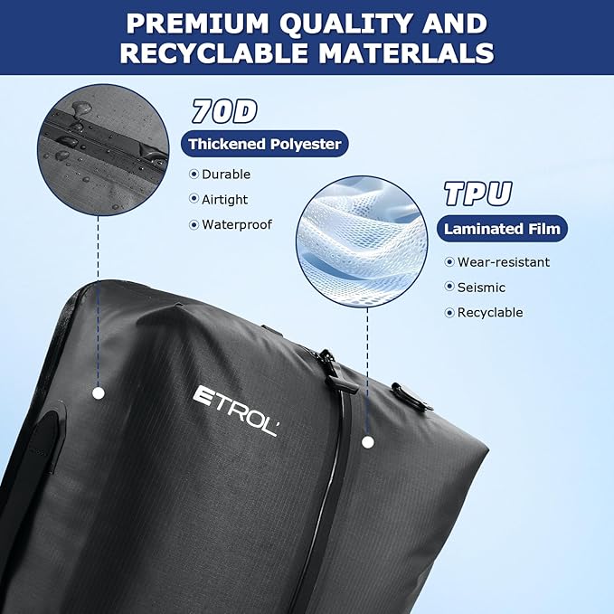TPU Vacuum Bag for Travel, 70D Nylon Reusable Compression Bag - Image 2