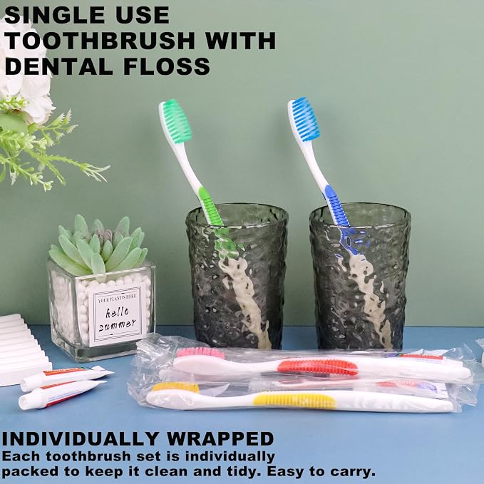 Disposable Toothbrushes with Toothpaste and Floss - Image 7