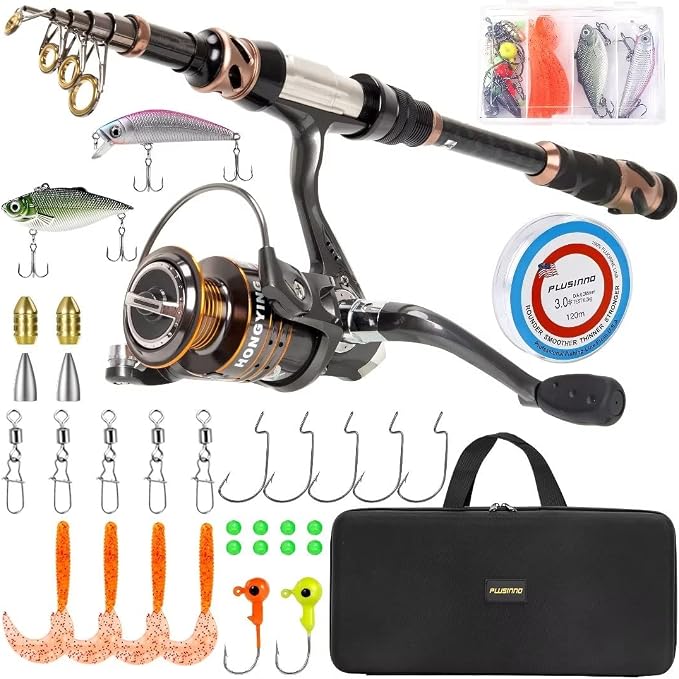 PLUSINNO Fishing Rod and Reel Combos by PLUSINNO