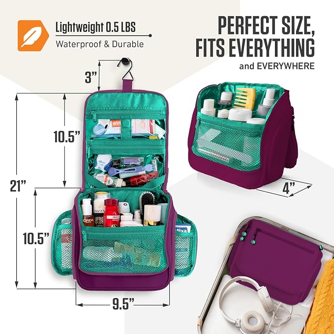 VENTURE 4TH Hanging Travel Toiletry Bag - Image 2