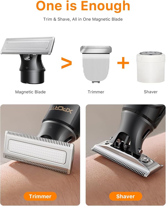 Body & Nose Hair Trimmer Kit, Travel Beard Electric Shaver - Image 9