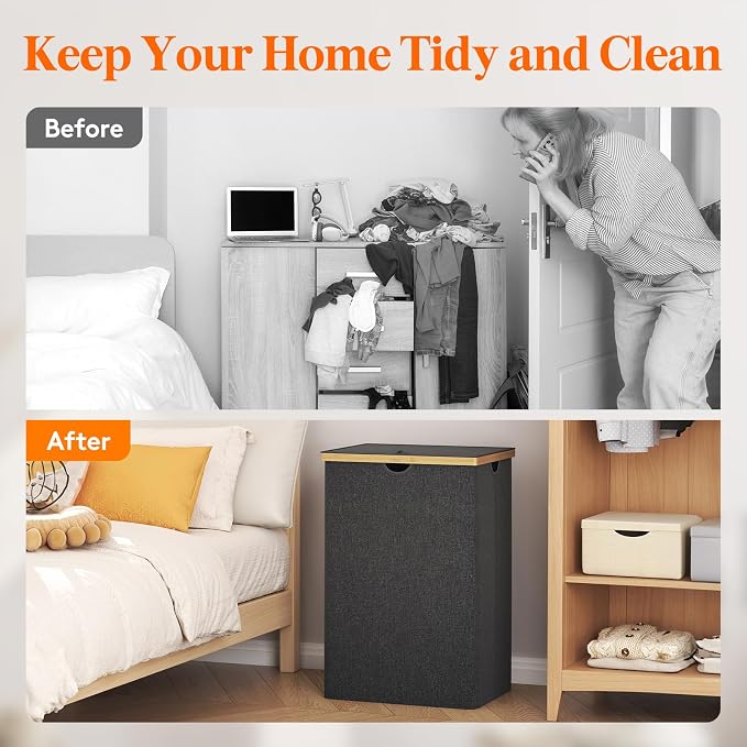 Lifewit 170L Triple Laundry Hamper - Image 9