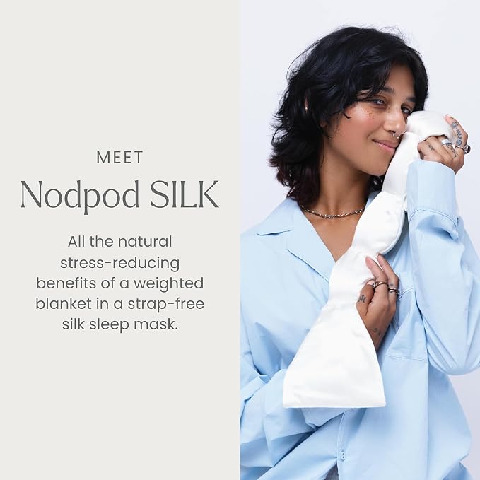 Nodpod Gentle Pressure Silk Sleep Mask | Patented Light Blocking Design - Image 2