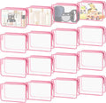16-Piece Makeup Bags, Waterproof Toiletry Bag Carry Pouch Portable Cosmetic Bag by YedsIntu