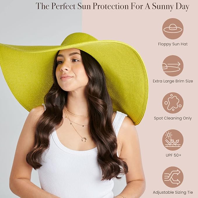 San Diego Hat Company Women's Ultrabraid X-Large Brim Hat, Adjustable Sun Hat - Image 7