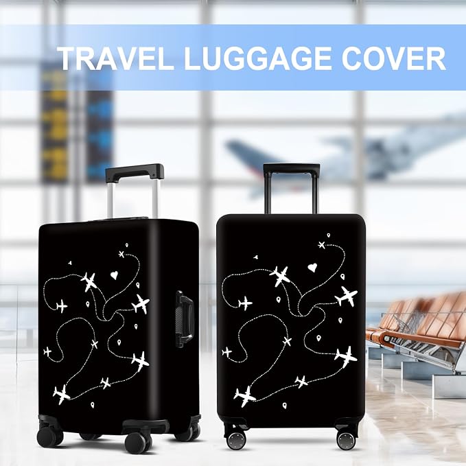 Luggage Cover Washable Suitcase Protector Anti-Scratch, Stretchable Fit - Image 6