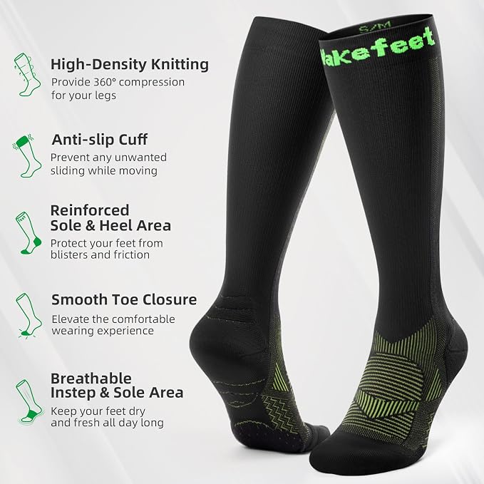 Compression Socks for Women Men 3 Pairs, Compression Stockings, Fragrance - Image 3