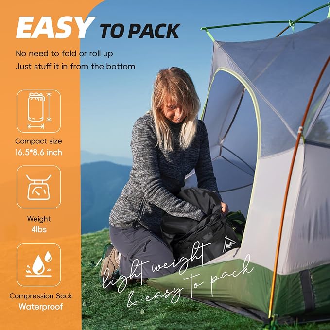 MEREZA Flannel Sleeping Bag for Adults XL, Large Wide Sleeping Bags for Camping - Image 7