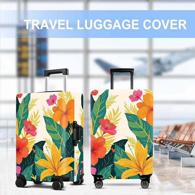 Luggage Cover Washable Suitcase Protector Anti-Scratch, Stretchable Fit - Image 5